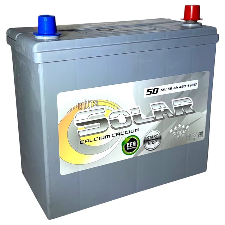 Аккумулятор Solar Ultra Asia 50Ah EFB Start-Stop (B19) (о.п)