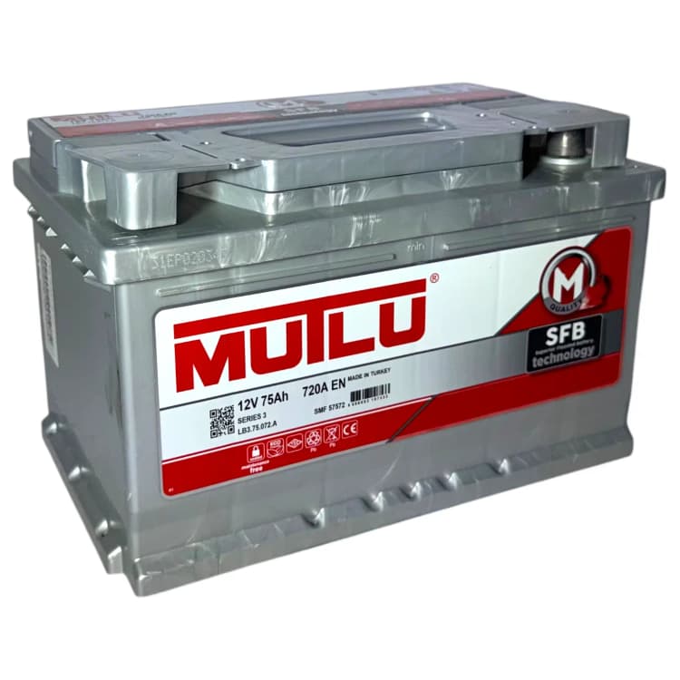Аккумулятор Mutlu 75Ah (Низкий) (LB3) (о.п)